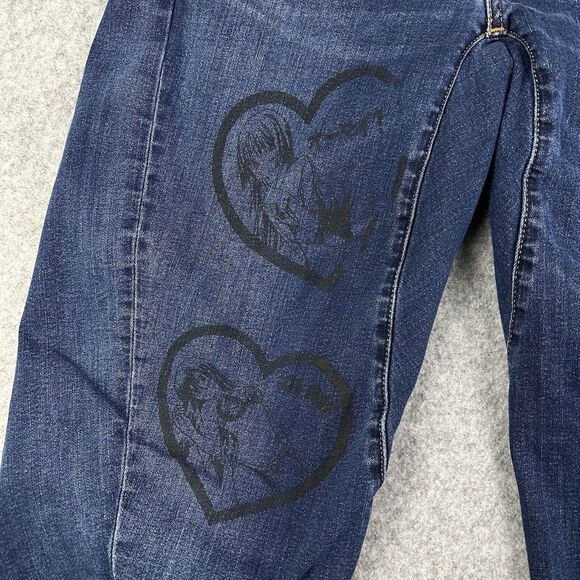 Levis Engineered LEJ 570 Premium Jeans Mens 31 Twisted Baggy Dark Wash Anime Art - Picture 4 of 16